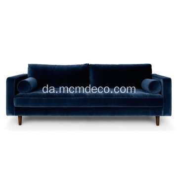 Sven Cascadia Luca Velvet Sofa Reproduktion